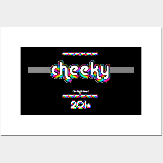 Cheeky 2010 ColorGroove Retro-Rainbow-Tube nostalgia (tf) Wall Art by Blackout Design